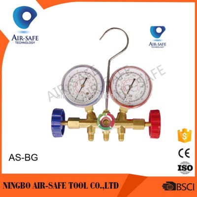 AS-BG Brass valve manifold gauge