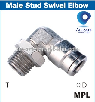 male stud swivel elbow