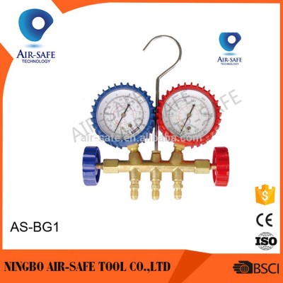 AS-BG1 Aluminum valve manifold gauge